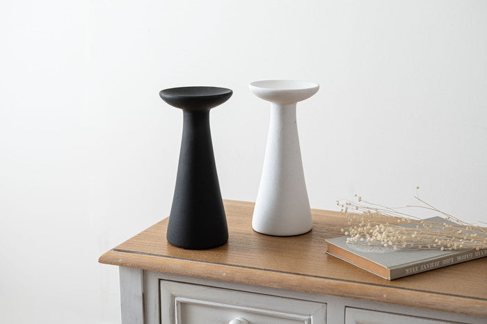 トレーL ブラック ホワイト W10.5×D10.5×H23  azu-cly-45の画像