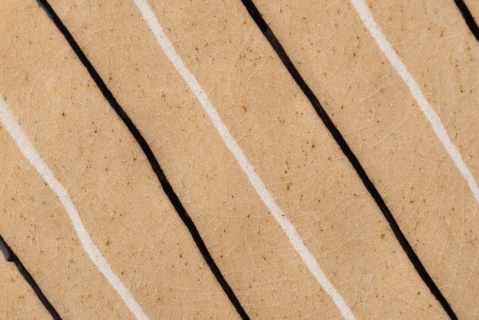 フラワーベース ベージュ グレー W17×D7.5×H21  azu-cly-70の画像