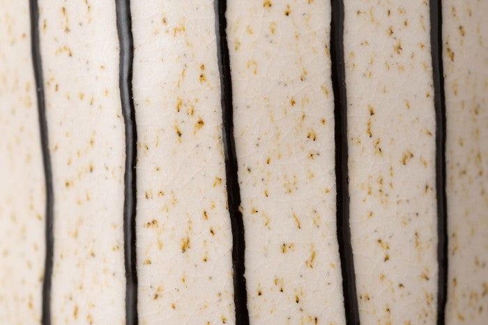 フラワーベース ブラウン アイボリー W14.5×D13×H27.5  azu-cly-73の画像