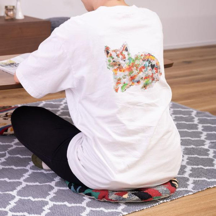 キリム シートクッション 約W38×D38×H3 クッション キリム オルテガ デザインクッション 柄 模様 椅子用 椅子用クッション おしゃれ コットン 座布団 キリムクッション シートクッション azu-fab-003の画像