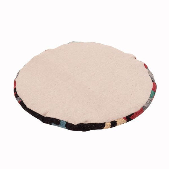 キリム シートクッション 約W38×D38×H3 クッション キリム オルテガ デザインクッション 柄 模様 椅子用 椅子用クッション おしゃれ コットン 座布団 キリムクッション シートクッション azu-fab-003の画像