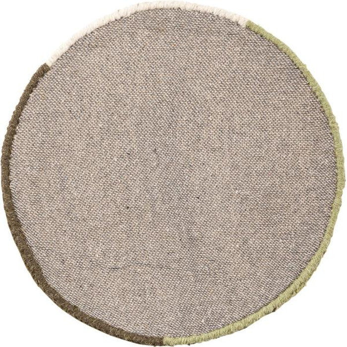 シートクッション ベージュ 約W40×H40 シートクッション クッション タフティング 立体感 チェア ベンチ 幅40cm 奥行40cm 40×40 イス用クッション 40×40cm 円形 円 直径40cm 1人掛け用 北欧 ナチュラル 韓国インテリア 椅子用クッション 座面クッション グリーン 緑 深緑 ベージュ azu-fab-013の画像