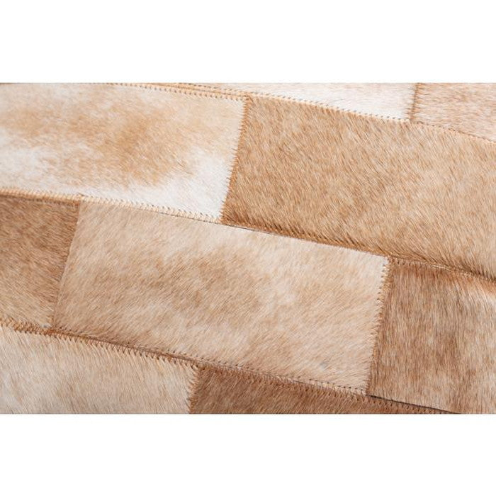 クッション ベージュ グレー W45×D45×H16 クッション 正方形 シンプル おしゃれ 本革 コットン レザー 綿 azu-fab-102の画像