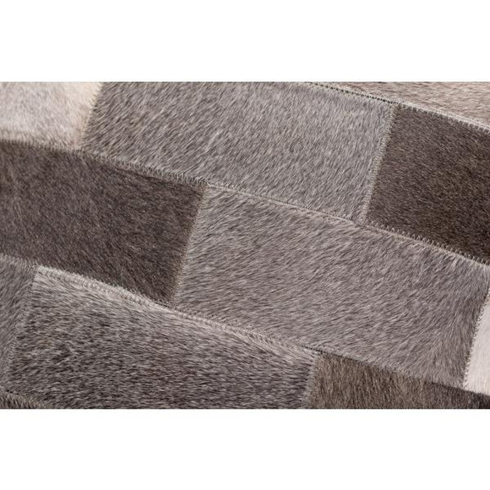 クッション ベージュ グレー W45×D45×H16 クッション 正方形 シンプル おしゃれ 本革 コットン レザー 綿 azu-fab-102の画像