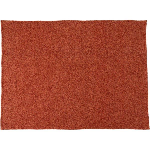 スローケット ブラウン グリーン グレー オレンジ W130×D170 スローケット 薄手 ブランケット 大判 茶色 ブラウン 長方形 おしゃれ ブークレ生地 くすみカラー 寝室 無地 シンプル 四角 リビング もこもこ 北欧 モダン 大きめ ベッド ひざ掛け azu-fab-201の画像