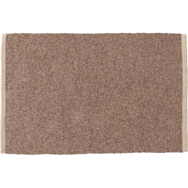 マット ラグ ブラウン グリーン グレー オレンジ W50×D80 マット ブラウン 茶色 長方形 おしゃれ キッチン ブークレ生地 くすみカラー 玄関 無地 シンプル 四角 リビング もこもこ 北欧 モダン 小さめ ベッドサイド azu-fab-301の画像