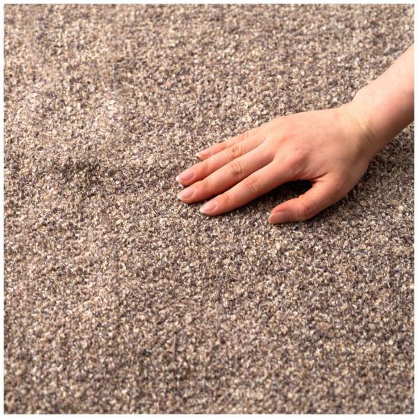 マット ラグ ブラウン グリーン グレー オレンジ W50×D80 マット ブラウン 茶色 長方形 おしゃれ キッチン ブークレ生地 くすみカラー 玄関 無地 シンプル 四角 リビング もこもこ 北欧 モダン 小さめ ベッドサイド azu-fab-301の画像