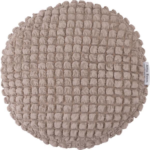 冷感ラウンドクッション グレー アイボリー ピンク 約W38×D38×H7  azu-glk-202の画像