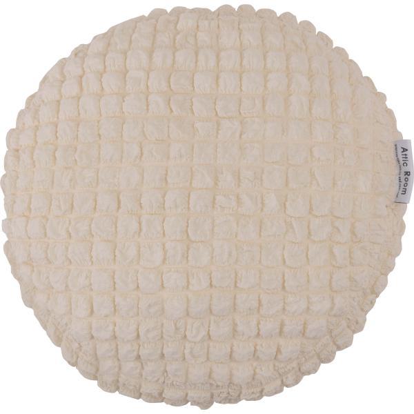 冷感ラウンドクッション グレー アイボリー ピンク 約W38×D38×H7  azu-glk-202の画像