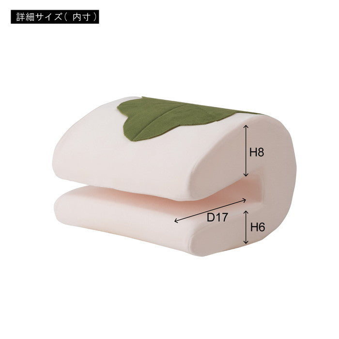 挟んで使えるクッション グリーン ピンク ホワイト W30×D25×H19  azu-glk-209の画像