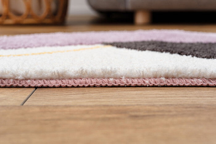  マット-半円形 設定なし 約W72×D42×H2 マット 半円 ニュアンス 個性的 アクセント 玄関マット 小さめ 滑り止め付き ナチュラル ミニマット ミニ azu-glk-217の画像