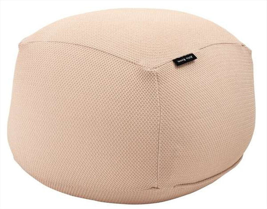  ビーズクッション ベージュ グレー 約W67×D67×H41 ビーズクッション ビーズソファ フロアチェア クッション マイクロビーズ カバーリング仕様 カバーリング 1人掛け おしゃれ シンプル 軽量 軽い リビング おうち時間 フィット感 くつろぎ リラックス リラックスタイム 完成品 ベージュ azu-glk-601の画像