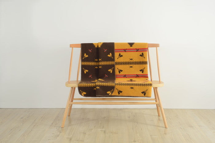 リバーシブルシートブランケット ブラウン 約W130×D150  azu-gls-488の画像