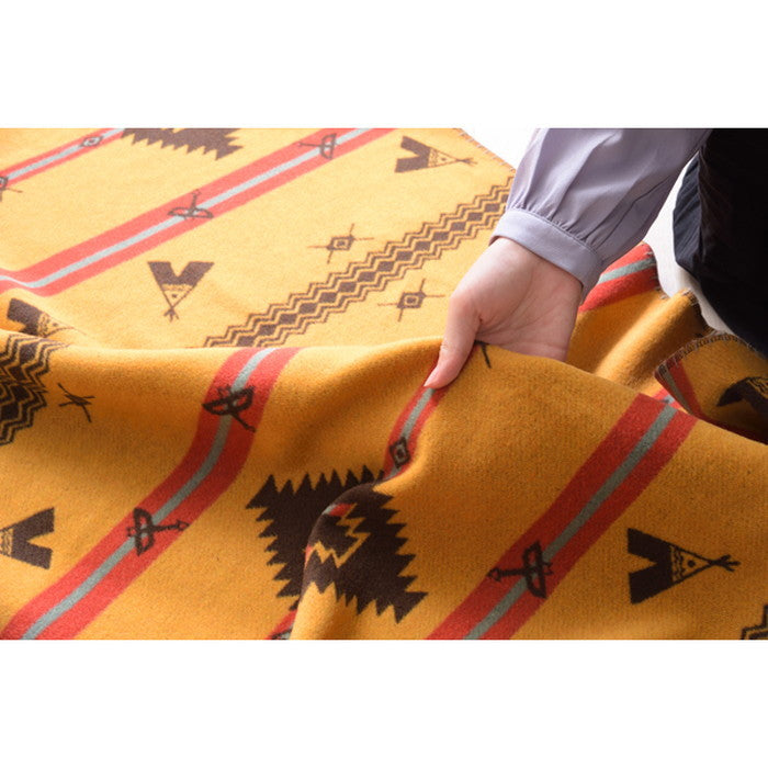 リバーシブルシートブランケット ブラウン 約W130×D150  azu-gls-488の画像