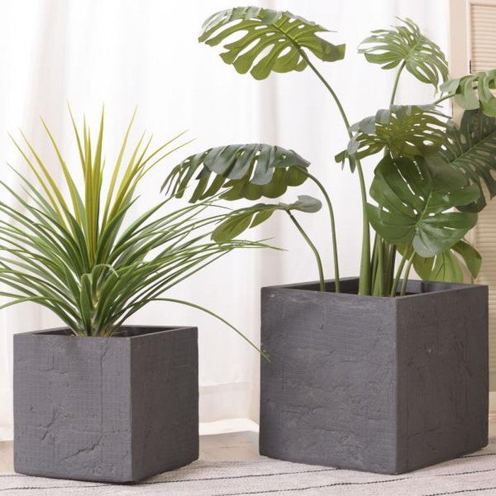 グリーンベース ダークグレー W32×D32×H32 グリーンベース ベース 入れ物 観葉植物入れ 飾り インテリア インテリア雑貨 室内 おしゃれ azu-grnb-209の画像