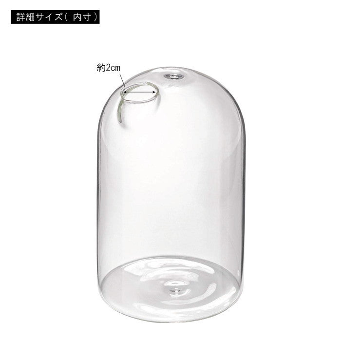 ガラスベース クリア グレー オレンジ W8×D8×H12.5  azu-grs-21の画像