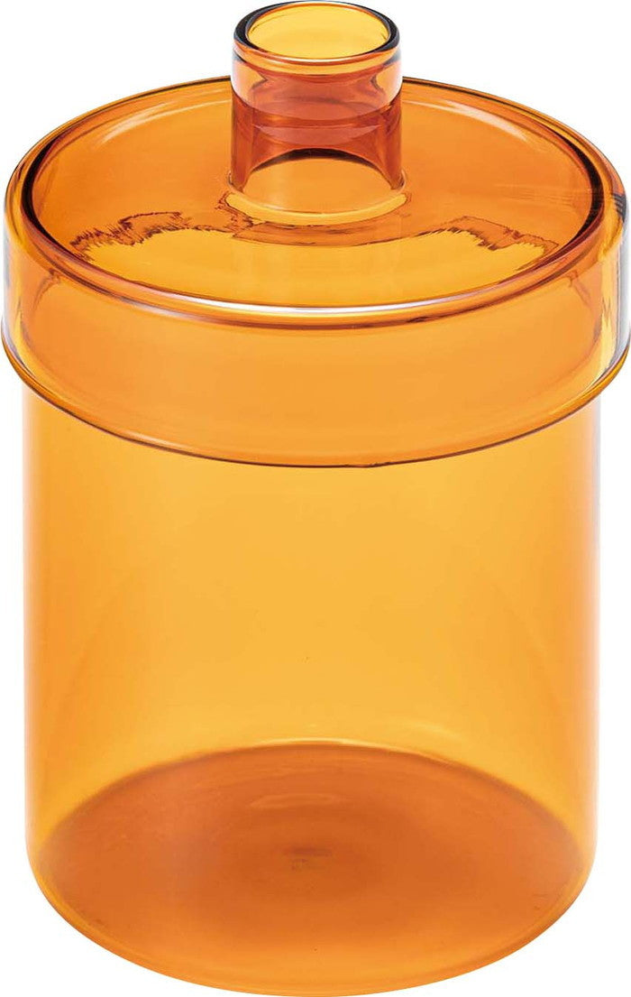 ガラスベース クリア グレー オレンジ W9.5×D9.5×H14  azu-grs-22の画像