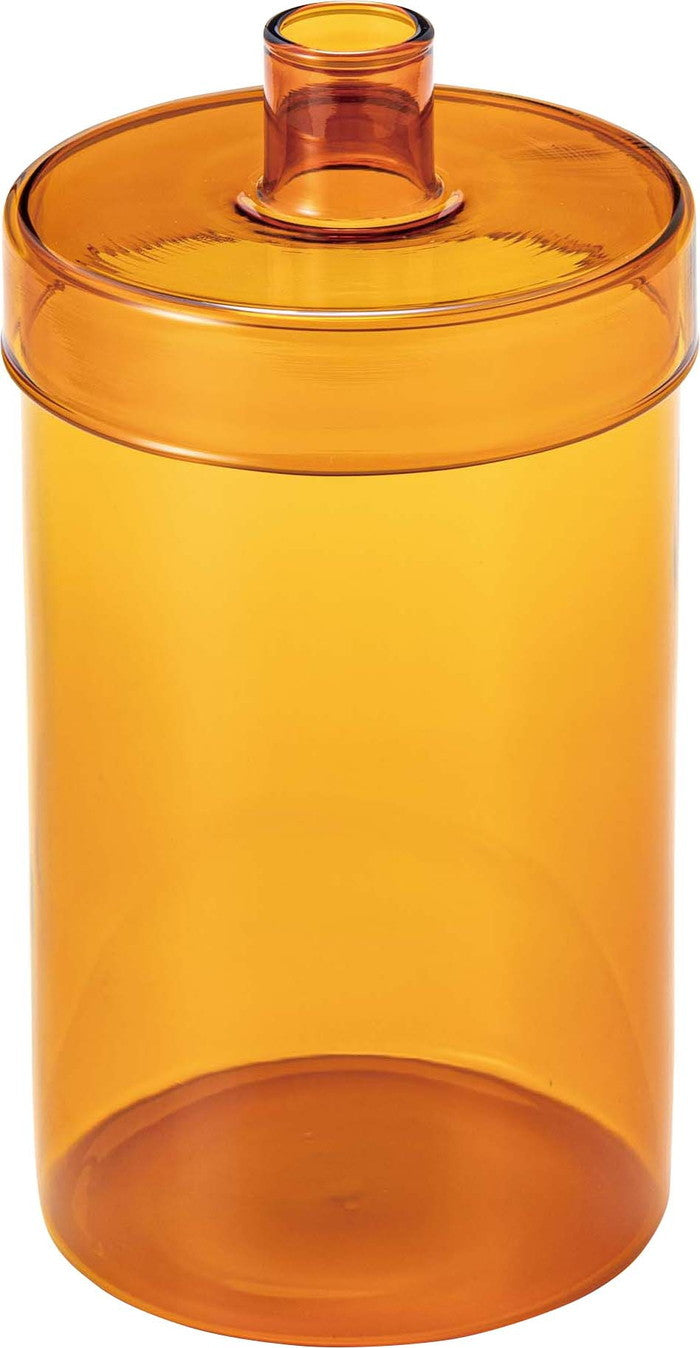 ガラスベース クリア グレー オレンジ W10.5×D10.5×H19.5  azu-grs-23の画像