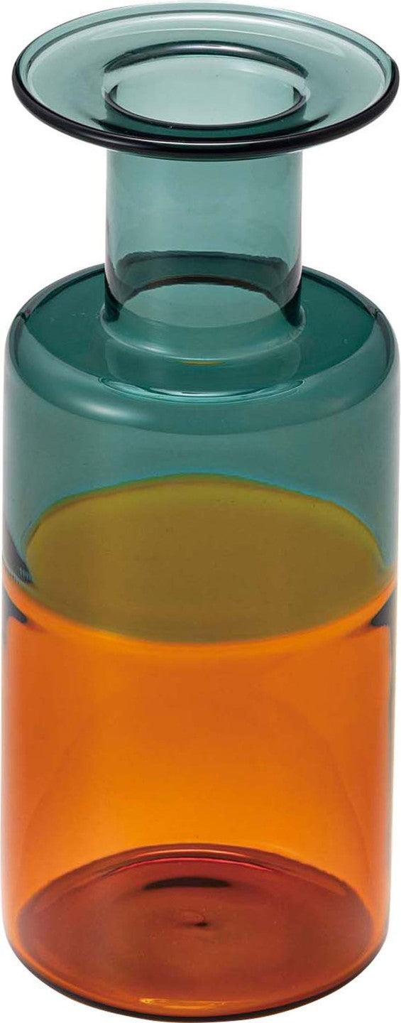 ガラスベース ブルー＆ピンク グリーン＆オレンジ イエロー＆ブルー W6.5×D6.5×H15.5  azu-grs-26の画像