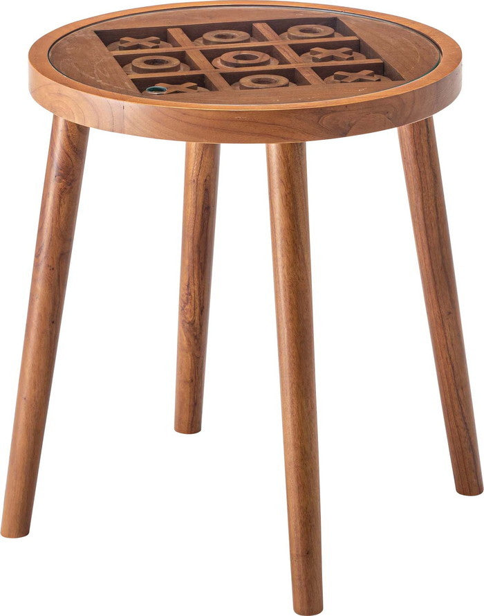 ボードゲームテーブル ブラウン W45×D45×H50  azu-gt-780の画像