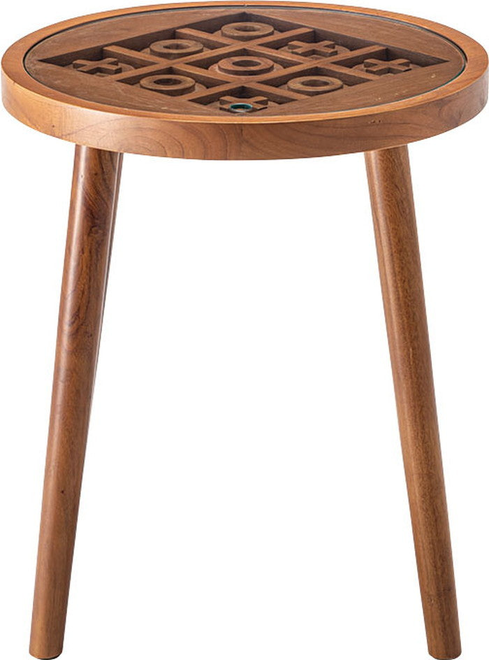 ボードゲームテーブル ブラウン W45×D45×H50  azu-gt-780の画像