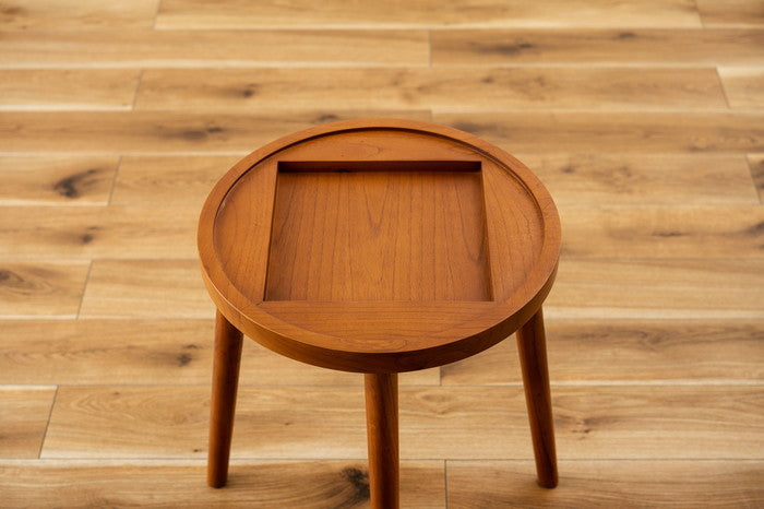 ボードゲームテーブル ブラウン W45×D45×H50  azu-gt-780の画像