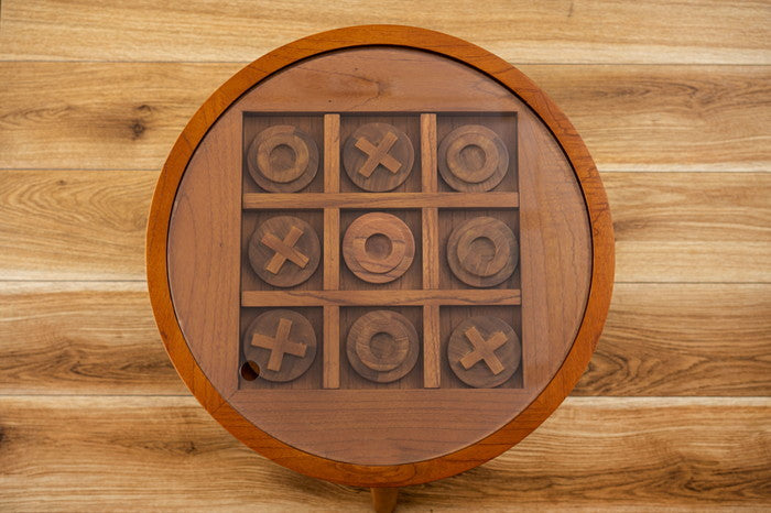 ボードゲームテーブル ブラウン W45×D45×H50  azu-gt-780の画像