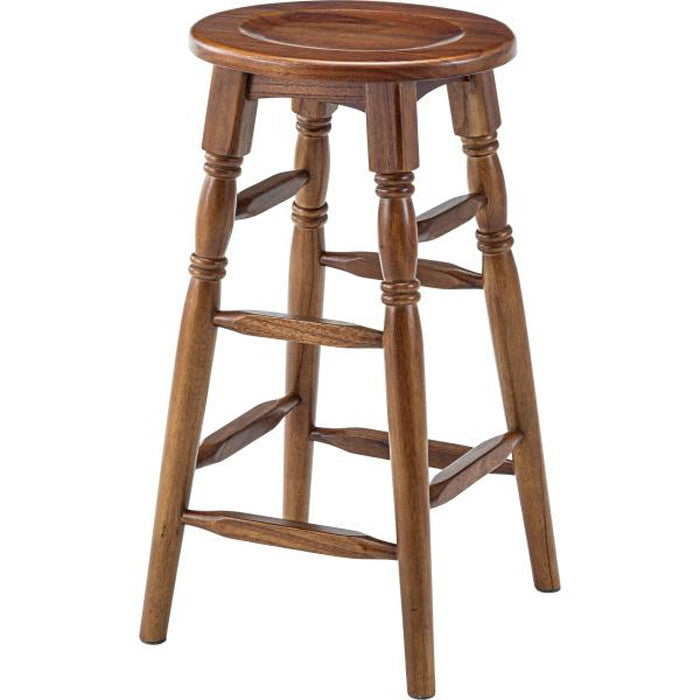 オーバルハイスツール ブラウン ホワイト W33×D32×H60  azu-gt-785の画像