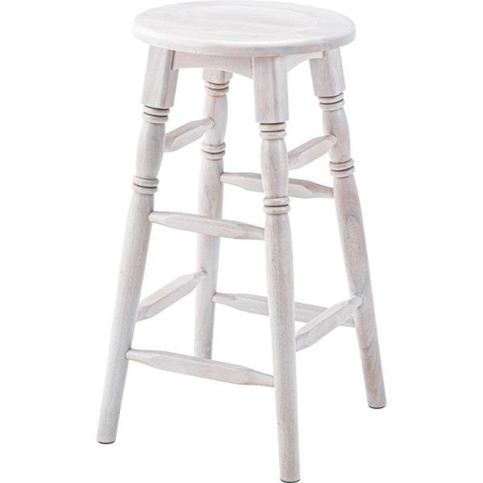 オーバルハイスツール ブラウン ホワイト W33×D32×H60  azu-gt-785の画像