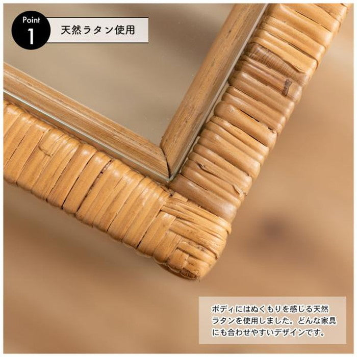 ガラスシェルフW W50×D30×H70  azu-guy-258の画像