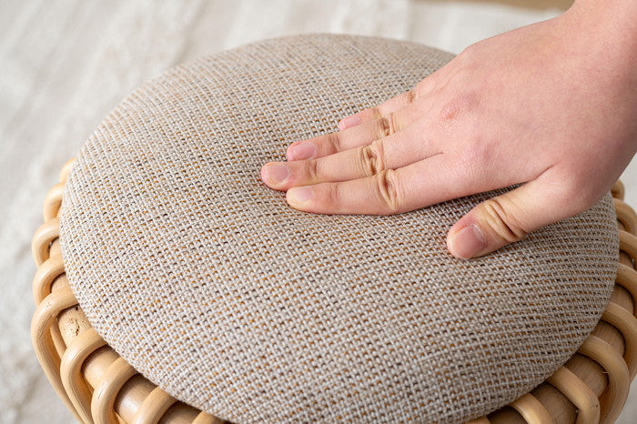 ラウンドスツール ナチュラル W30×D30×H40  azu-guy-260の画像