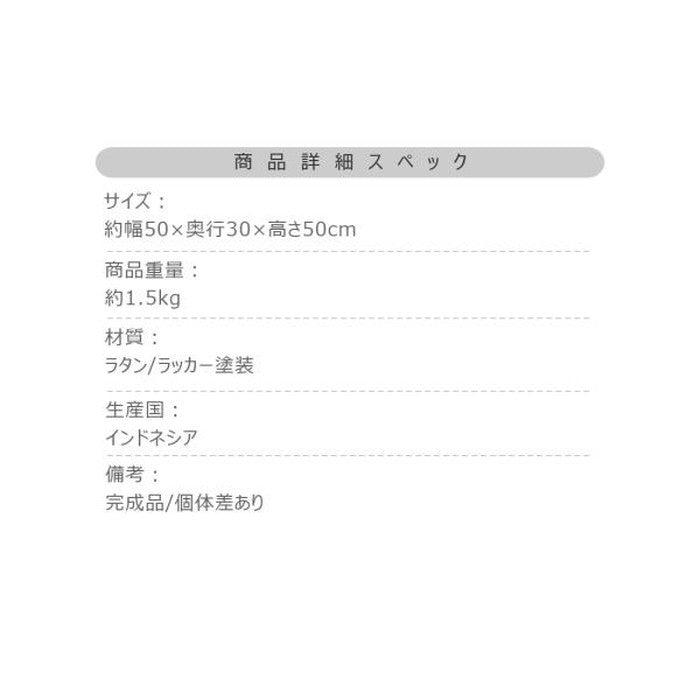 マガジンラック付きサイドテーブル ナチュラル W50×D30×H50  azu-guy-262の画像