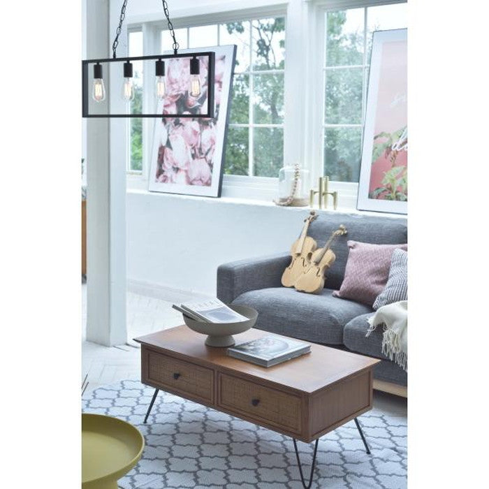 センターテーブル ブラウン W100×D50×H40  azu-guy-371の画像