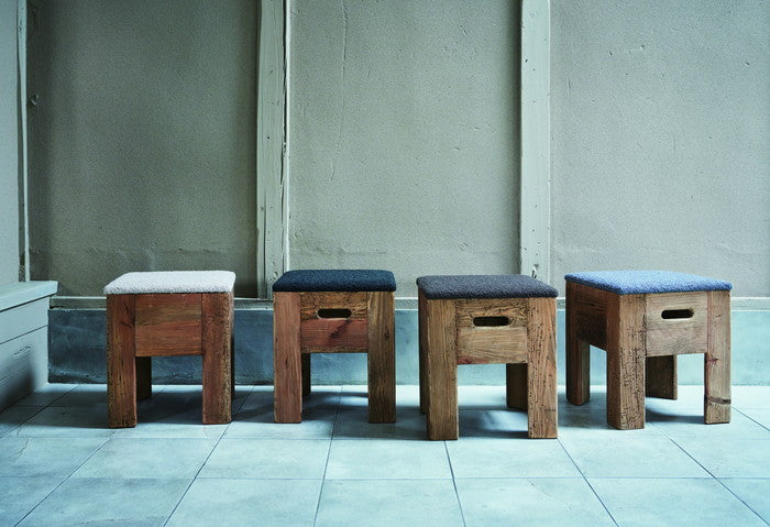 スツール ベージュ ブラック ブラウン グレー W36×D36×H41  azu-hit-203の画像