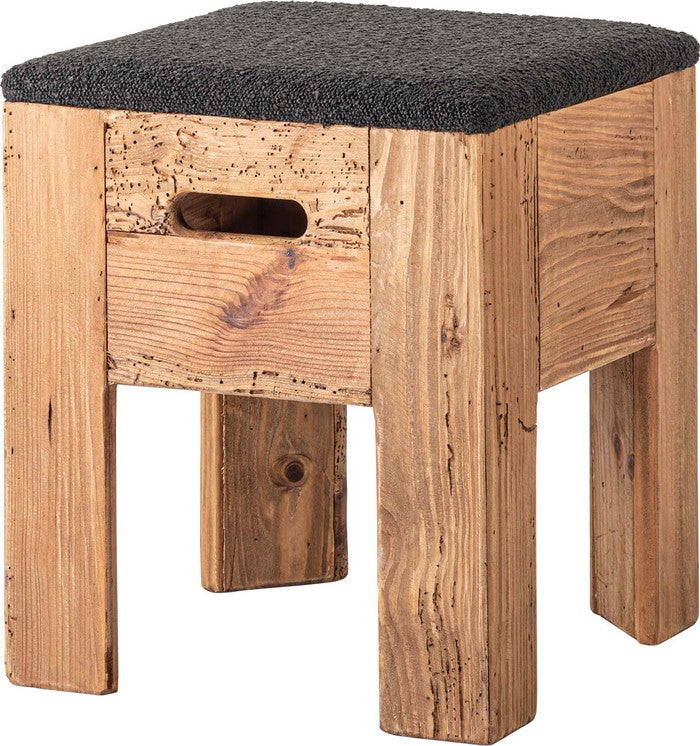 スツール ベージュ ブラック ブラウン グレー W36×D36×H41  azu-hit-203の画像