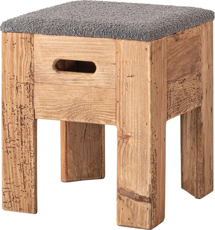 スツール ベージュ ブラック ブラウン グレー W36×D36×H41  azu-hit-203の画像