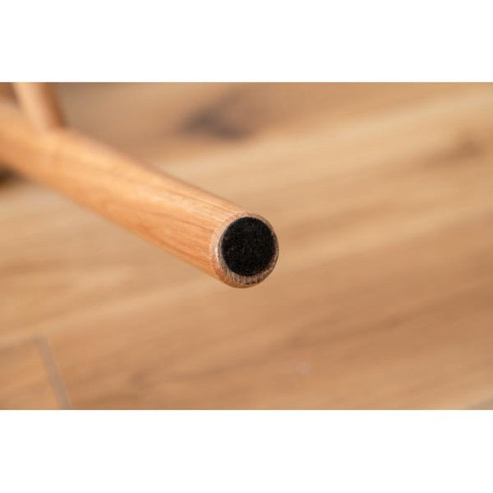 ダイニング チェア ナチュラル ベージュ W52×D52×H73×SH47 チェア 北欧 ナチュラル アームチェア ウィンザーチェア 木製 背もたれ レザー 天然木 オーク azu-hoc-76の画像