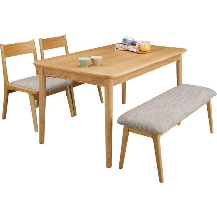 モタ ダイニング テーブル ナチュラル W130×D75×H64  azu-hot-333の画像