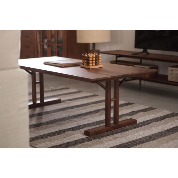 センターテーブル ナチュラル W115×D57×H40  azu-jpt-256の画像