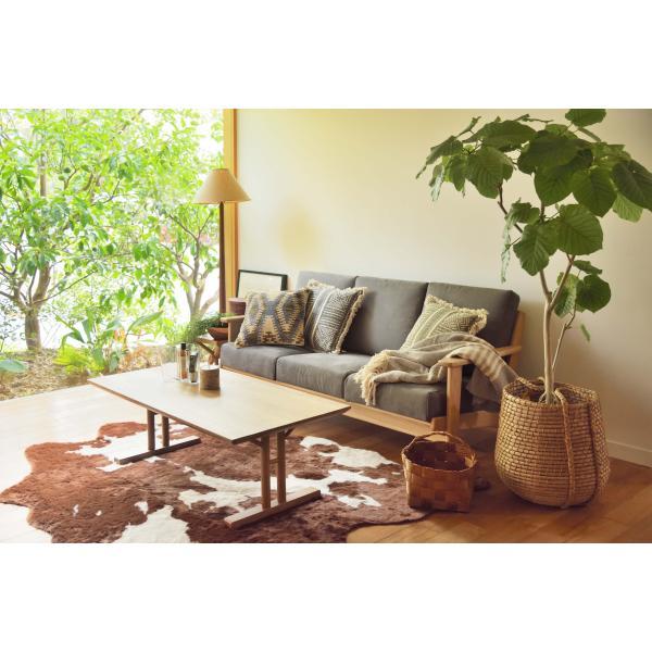 センターテーブル ナチュラル W115×D57×H40  azu-jpt-256の画像