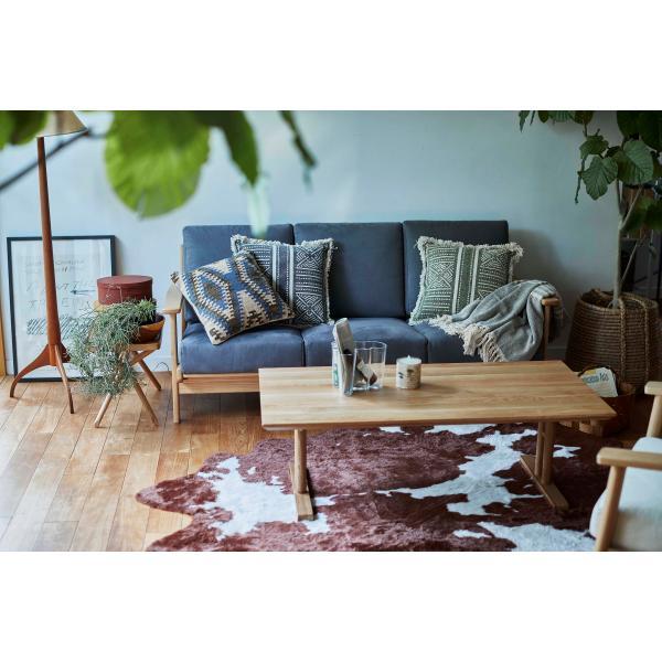 センターテーブル ナチュラル W115×D57×H40  azu-jpt-256の画像