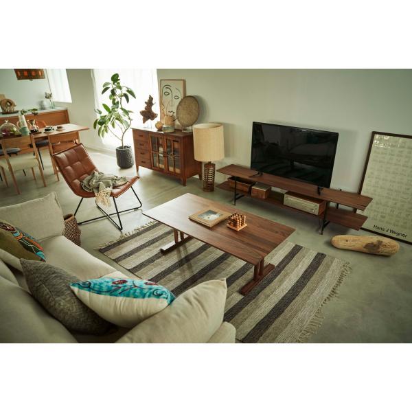 センターテーブル ナチュラル W115×D57×H40  azu-jpt-256の画像