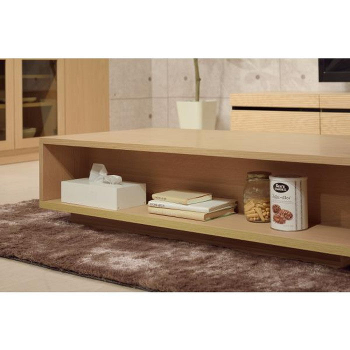 フルモス 120センターテーブル ナチュラル ブラウン W120×D60×H30  azu-jpt-334の画像