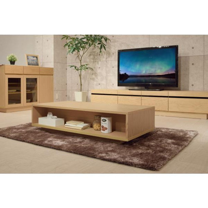 フルモス 120センターテーブル ナチュラル ブラウン W120×D60×H30  azu-jpt-334の画像