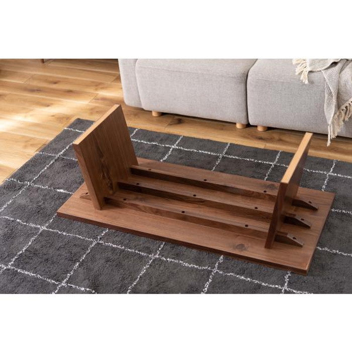 リビングテーブル センターテーブル ナチュラル ブラウン W120×D55×H38 リビングテーブル センターテーブル ローテーブル テーブル 幅120? 長方形 ナチュラル おしゃれ シンプル 大きめ 日本製 azu-jpt-89の画像