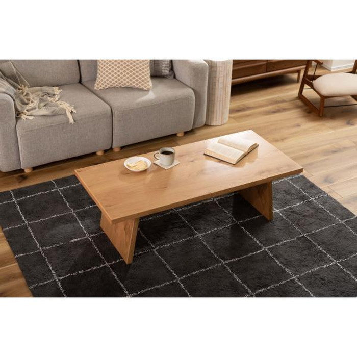 リビングテーブル センターテーブル ナチュラル ブラウン W120×D55×H38 リビングテーブル センターテーブル ローテーブル テーブル 幅120? 長方形 ナチュラル おしゃれ シンプル 大きめ 日本製 azu-jpt-89の画像