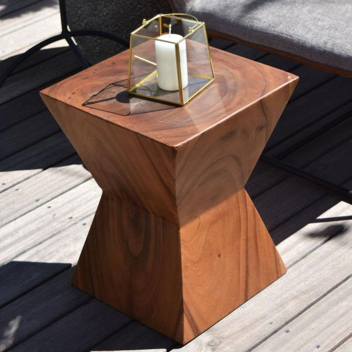 ジェラルド ウッドスツール ブラウン 約W33×D33×H42  azu-jw-103の画像