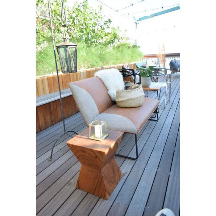 ジェラルド ウッドスツール ブラウン 約W33×D33×H42  azu-jw-103の画像