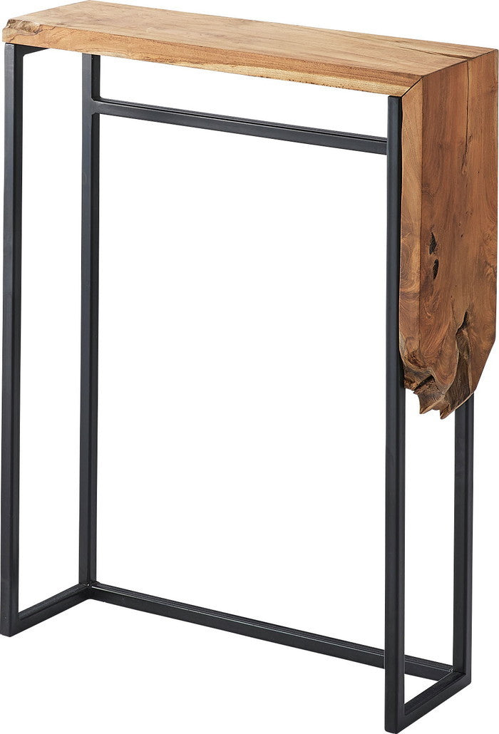 コンソール ブラウン W60×D18.5×H80.5  azu-jw-305の画像