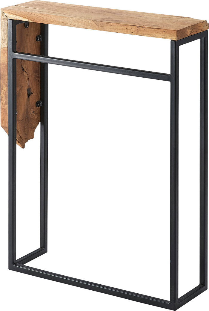 コンソール ブラウン W60×D18.5×H80.5  azu-jw-305の画像